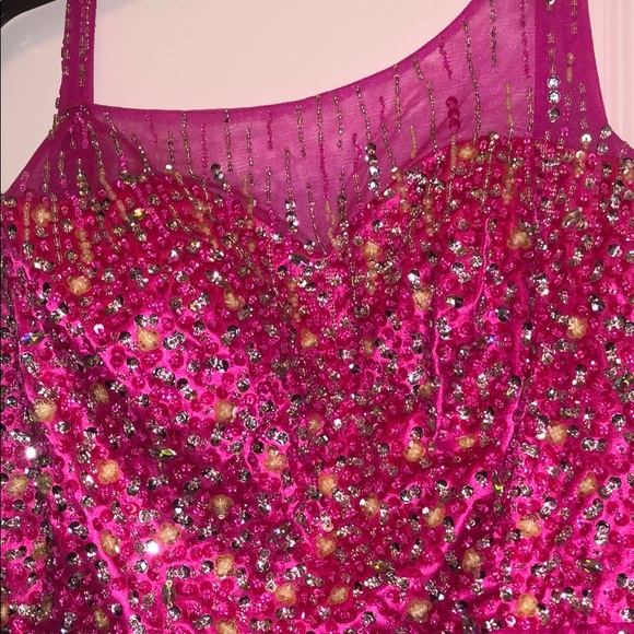 Poofy Pink Prom Dress - Picture 2 of 7
